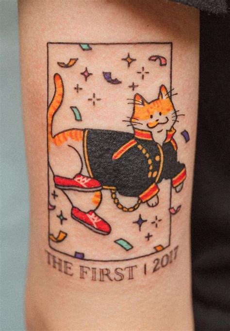 50 Rad Cat Tattoos To Immortalize Your Companion Cat Tattoo Cat Paw