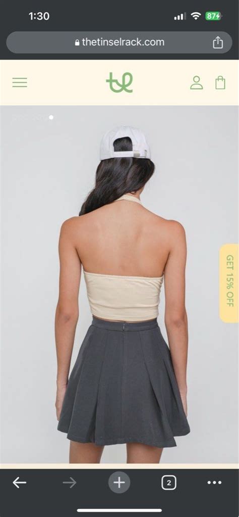 Ttr Cassie Halter Padded Top Nude Women S Fashion Tops Sleeveless On Carousell