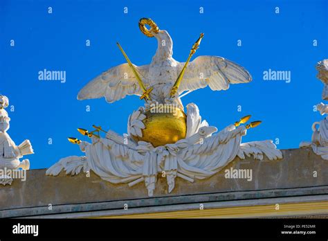 Park of 18th century imperial austrian schönbrunn palace in vienna