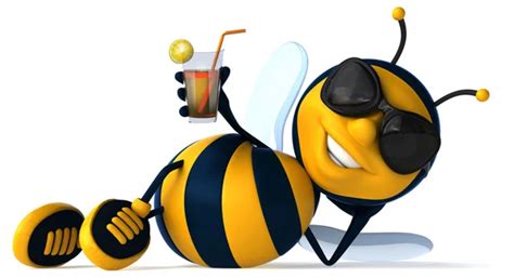 Funny Honey Bee Wallpaper