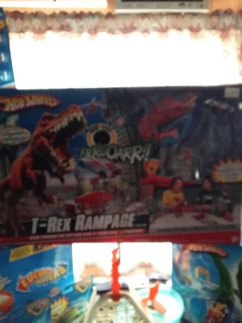 T Rex Rampage City Playset Playset Hot Wheels Decor