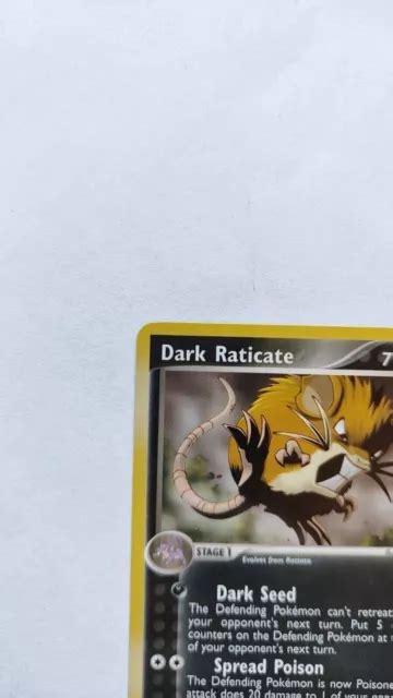 Carte PokÉmon Dark Raticate 17109 Ex Team Rocket Returns Rare Eng Eur