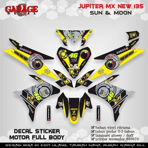 Decal Jupiter Mx New Full Body Stiker Jupiter Mx New Full Body