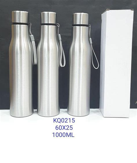 Silver Stainless Steel Water Bottle 1 L At Rs 130 Piece In Mumbai ID