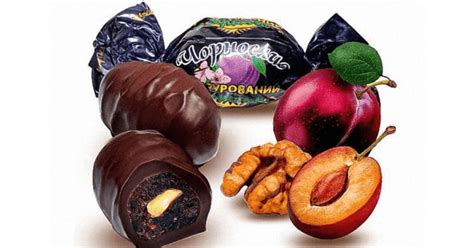Конфеты "Чернослив" с грецким орехом в шоколаде 1кг Агро Продукт