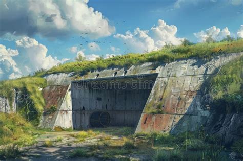 Underground War Bunker with Hidden Entrances and Thick Reinforced Walls ...