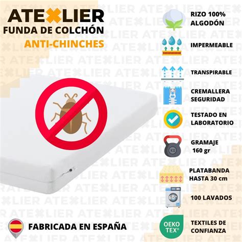 Funda De Colch N Anti Chinches Segura Y Efectiva