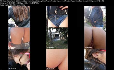 Tara Cherry French MILF Fucks Interracial Strangers With Big Cocks Outdoors In Public Tara