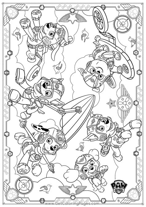 41 Paw Patrol Mighty Pups Coloring Pages