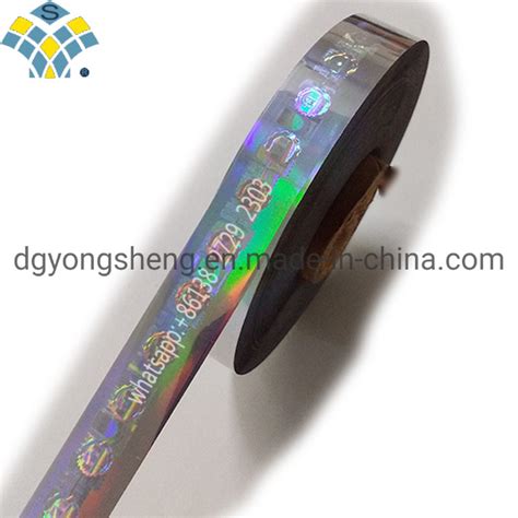 Customzied Custom Heat Transfer Hot Stamping Hot Stamped Hologram Foil