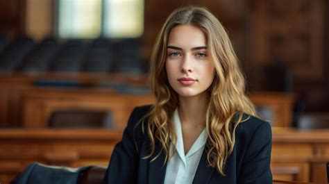 Premium Photo | Woman lawyer in a business suit in court