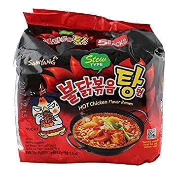 Samyang Buldak Jjajang Korean Spicy Hot Chicken Stir Fried Noodles Oz Pack Of Chicken