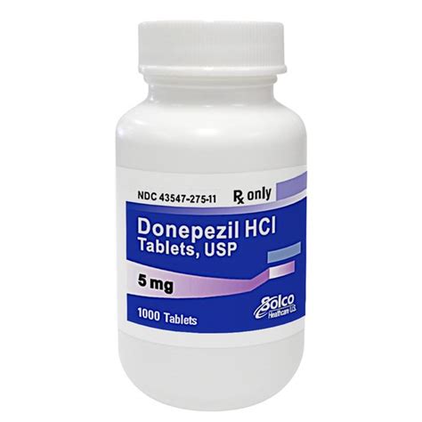 donepezil hcl  mg  tabs  solco healthcare