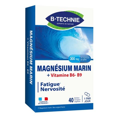 Magnésium Marin B6 B9 par Biotechnie Bivea