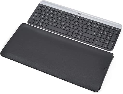 Capa De Couro Pu Para Teclado Logitech Mk Logitech K Logitech