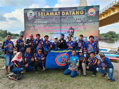 Korem 031 Wira Bima Dan Grup Angler Lancang Kuning Berhasil Sinergikan