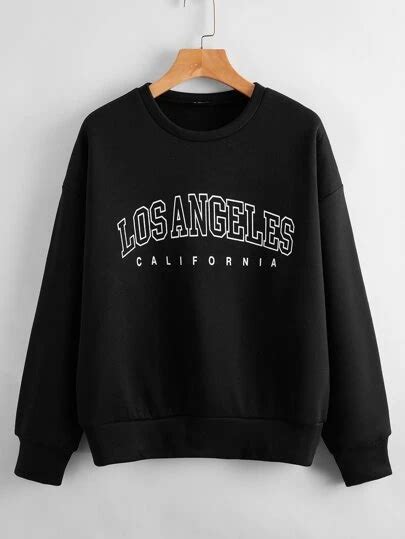 Letter Graphic Drop Shoulder Sweatshirt Artofit