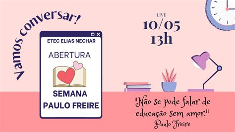 Abertura Semana Paulo Freire 2021 YouTube