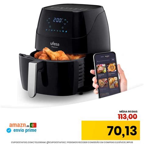 Ufesa AF5000 Phantom Fritadeira de ar sem óleo WIFI 5L Air Fryer