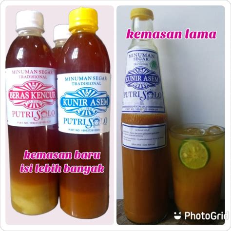 Jual Tradisional Jamu Kunir Asam Dan Beras Kencur Putri Solo Shopee