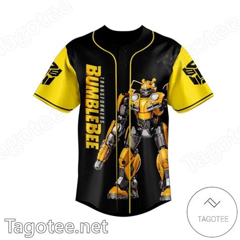 Transformers Bumblebee Personalized Baseball Jersey Tagotee