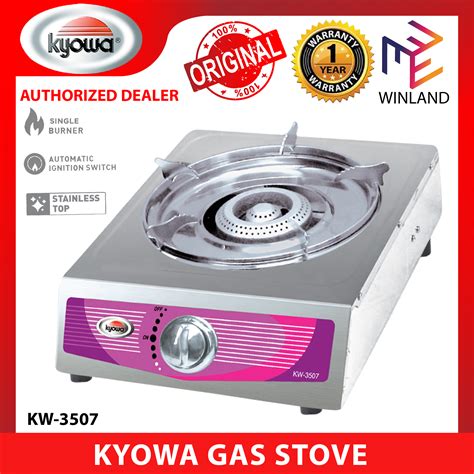 Kyowa By Winland Stainless Steel Single Burner Gas Stove With Cast Iron