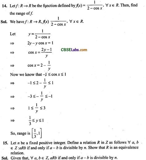 Ncert Exemplar Class 12 Maths Chapter 1 Relations And Functions Learn