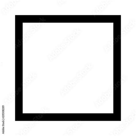 Square 4 sided geometric shape line art vector icon for apps and websites - Buy this stock ...