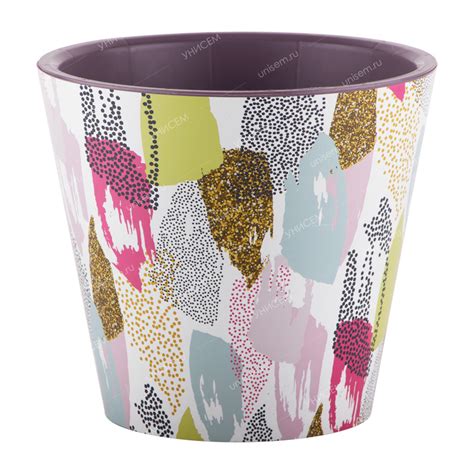 Горшок Лондон 1,6л d160мм Многоцветие (уп.16)#