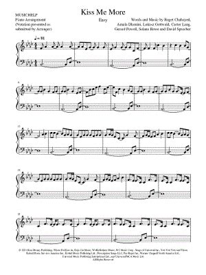 Kiss Me More Sheet Music 14 Arrangements Available Instantly