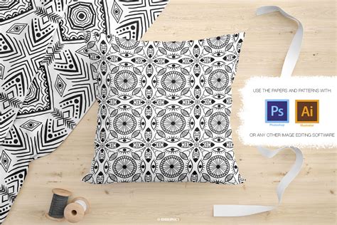 12 Vector Patterns and Digital Papers Set 1 By GVGraphics | TheHungryJPEG