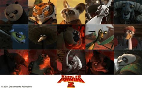 Kung Fu Panda 2 Kung Fu Panda 2 Character Cast Roster Meme - Kung Fu ...