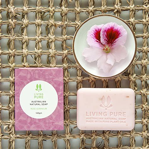 Australian Natural Soap Rose Geranium — Living Pure