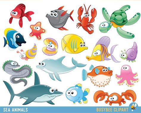 Sea Animal Clipart Under The Sea Baby Sea Creatures Clip Art Animal