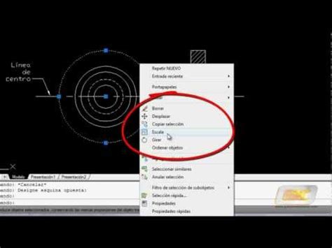 A Autocad El Men Contextual Youtube