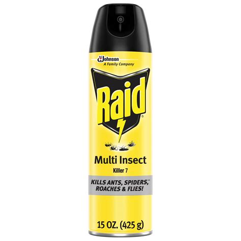 Raid Multi Insect Killer 7 Indoor And Outdoor Insecticide Spray For