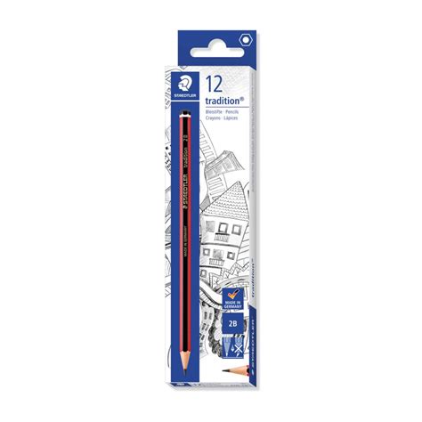 Staedtler 110 Tradition Graphite Pencil 2B Box 12 Winc