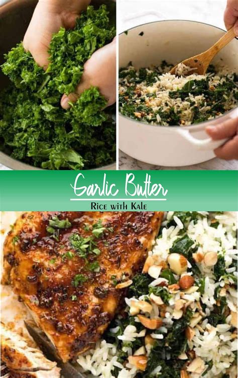 Garlic Butter Rice With Kale Eat