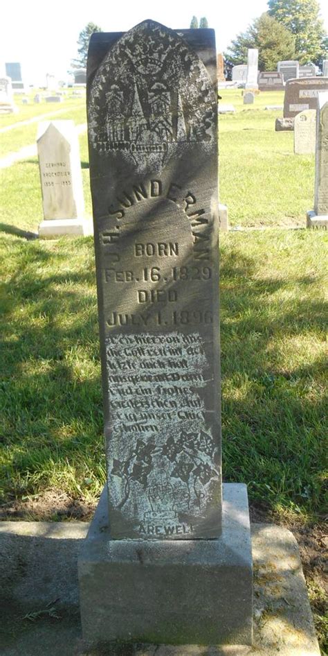 Johann Hermann Sunderman Memorial Find A Grave