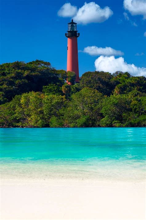 Jupiter Lighthouse and Inlet Beach in Jupiter Florida Vertical | Justin ...