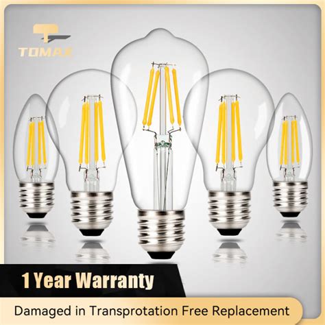 Year Warranty Tomax Edison Bulb Retro Super Bright Energy Saving