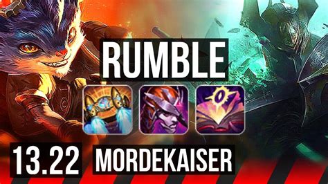 RUMBLE Vs MORDEKAISER TOP 19 2 11 8 Solo Kills Legendary 600