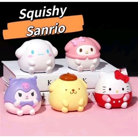 Jual Mainan Squishy Viral Sanrio Bulat Viral Lucu Dan Imut Squishy