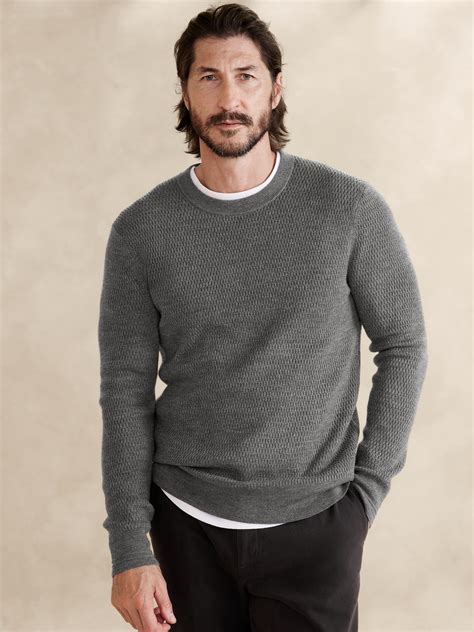 Franco Merino Crew Neck Sweater Banana Republic