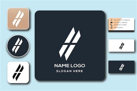 Premium Vector | H monogram logo template