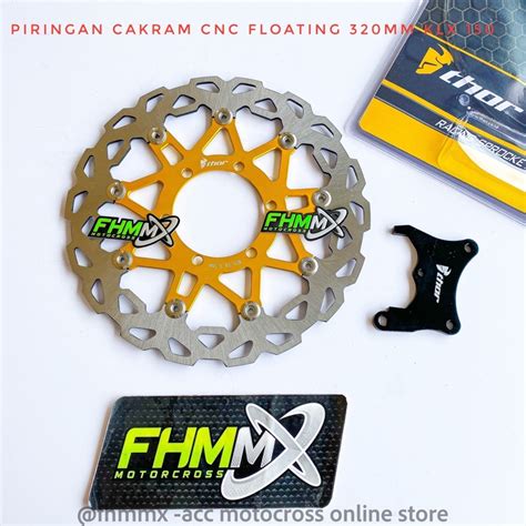 Jual Piringan Cakram KLX 150 CNC Floating 320MM THOR Shopee Indonesia