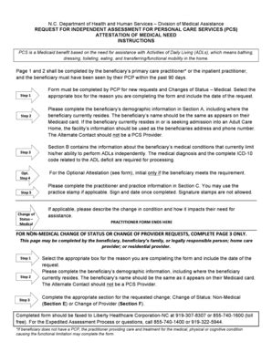 Fillable Online Dma Pcs Form Instructions Docx Fax Email