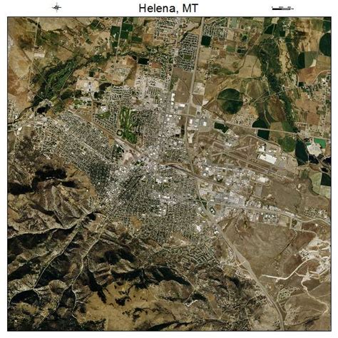 Aerial Photography Map of Helena, MT Montana