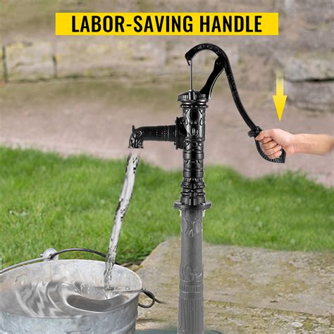 VEVOR Antique Hand Water Pump 14.6 x 5.9 x 25.6 inch Pitcher Pump w ...