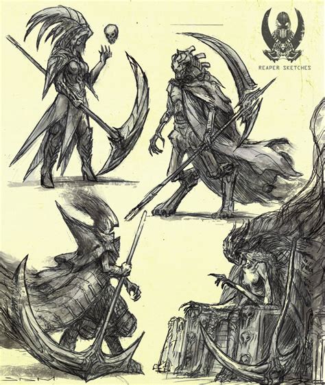 Reaper Sketches By Sammuk1r1 On Deviantart